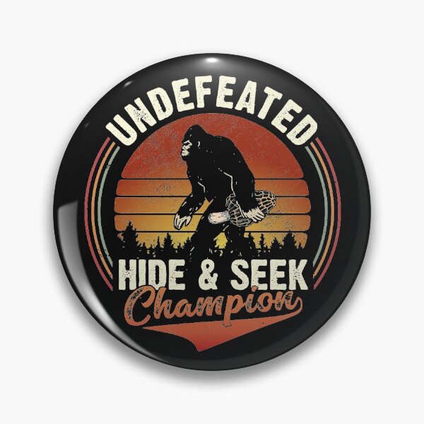 Item preview, Undefeated Bigfoot caring Morel Mushroom Hide and Seek Champion funny vintage graphics  designed and sold by alenaz.