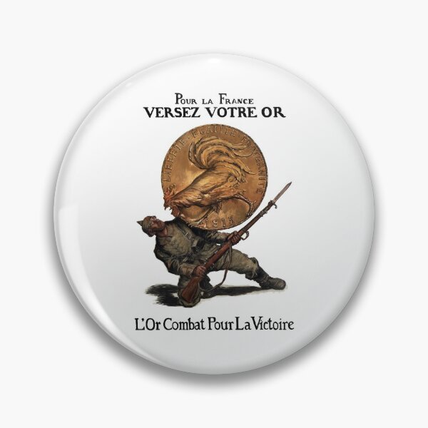 Item preview, Gold Fights For Victory -- French WW1 designed and sold by warishellstore.