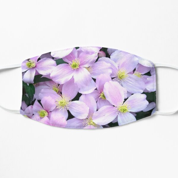 Pink clematis flowers Mask