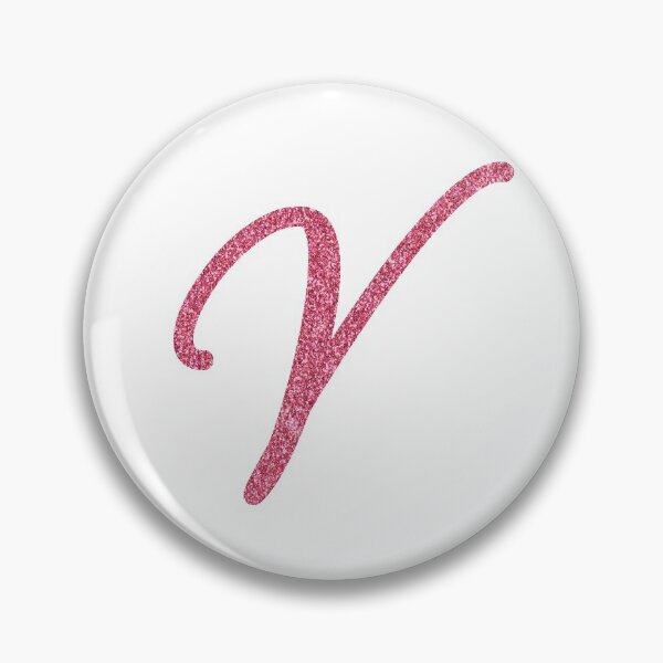 Item preview, Pink Glitter Letter "V" designed and sold by QthePhotog.