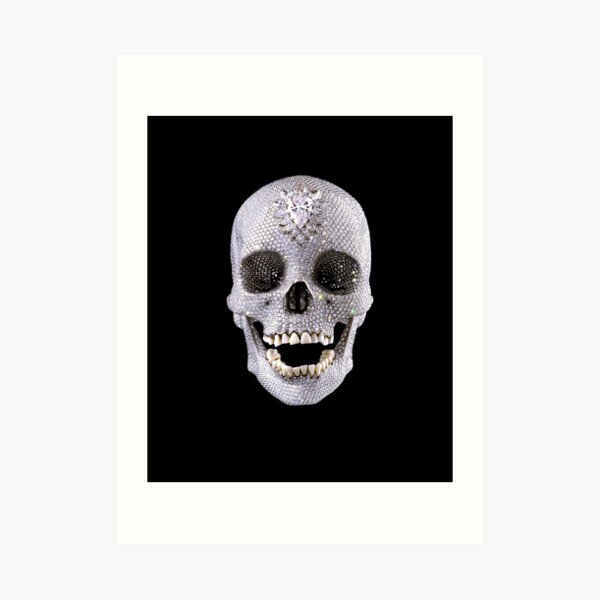 Raro para el amor de Dios Damien Hirst cráneo primero