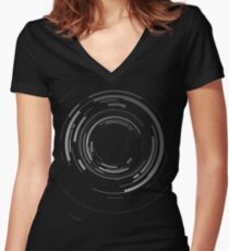 Abstract lens Women's Fitted V-Neck T-Shirt