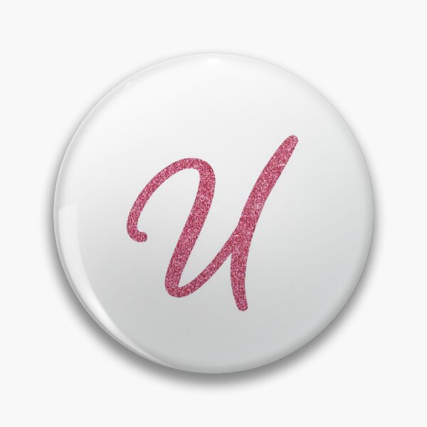 Item preview, Pink Glitter Letter "U" designed and sold by QthePhotog.