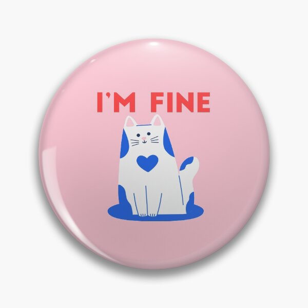 Item preview, CAT I'M FINE MASK designed and sold by Edgy DESIGNS.