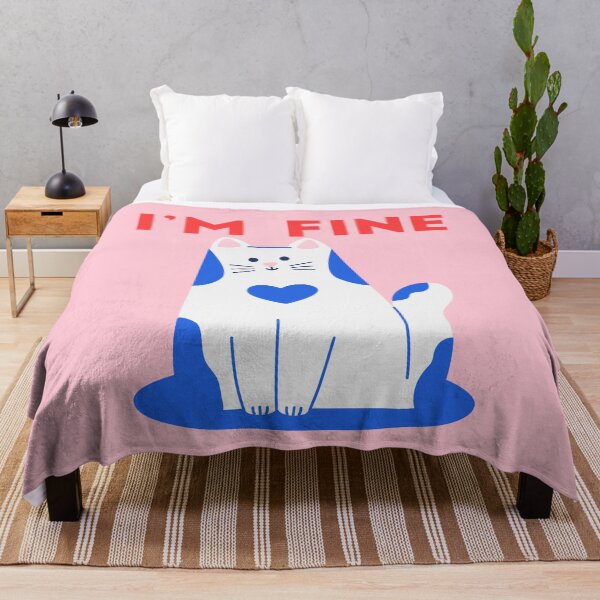 Item preview, CAT I'M FINE MASK designed and sold by Edgy DESIGNS.