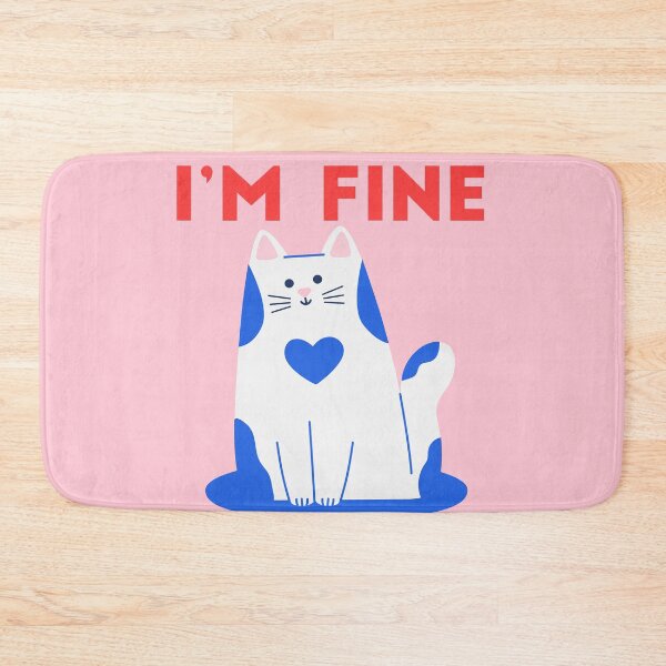 Item preview, CAT I'M FINE MASK designed and sold by Edgy DESIGNS.