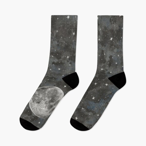 Item preview, Watercolor Space Stars Moon designed and sold by Robayre.