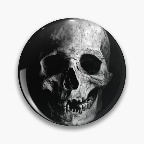 Item preview, Awesome Realistic Graphic Black and White Goth Rebel Skull Gift t shirt designed and sold by Johannesart.