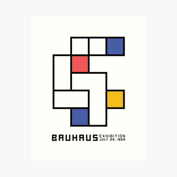 Bauhaus 1923 Ausstellungsdesign Plakat Kunstdruck
