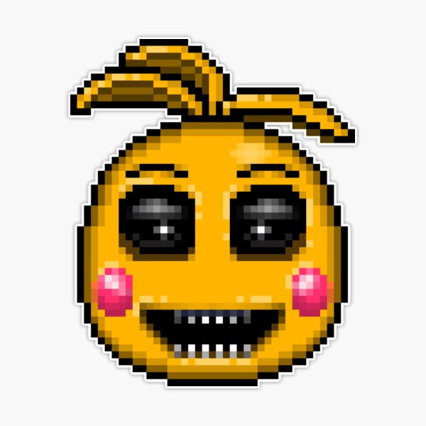 Five Nights at Freddy's 2 - Pixel art - Evil Toy Chica | Sticker