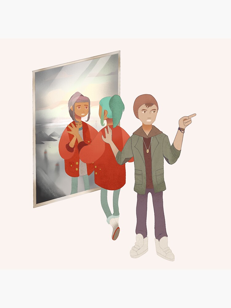 oxenfree mirror Sticker for Sale by stalewasabi