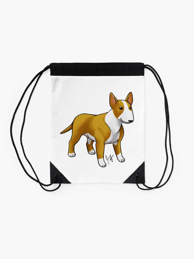 Alternate view of Bull Terrier - White Drawstring Bag