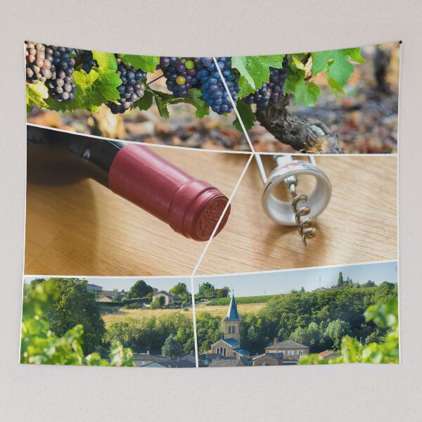 Item preview, Photo collage of vineyards and Beaujolais designed and sold by Gaël FONTAINE.