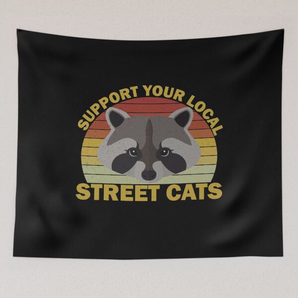 Item preview, vintage Support Your Local Street Cats designed and sold by thehafdesigner.