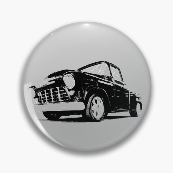 Item preview, 1955 Chevy 3100 - stylized black on light background  designed and sold by mal-photography.