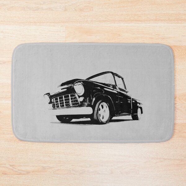Item preview, 1955 Chevy 3100 - stylized black on light background  designed and sold by mal-photography.
