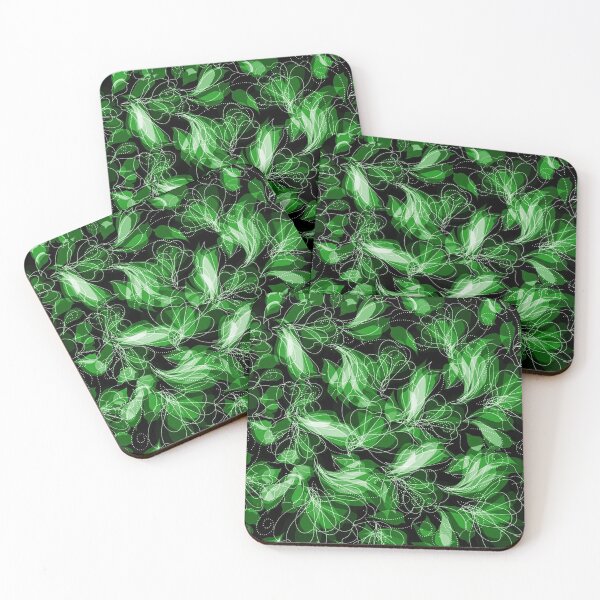 Item preview, Green Abstract Fairy Wings Pattern designed and sold by HavenDesign.