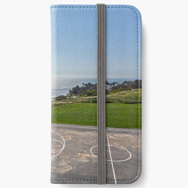 Basketball Court Near Ocean iPhone Wallet