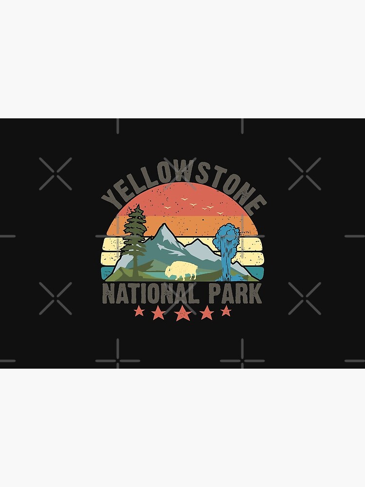 Yellowstone National Park Wyoming mountains landscape volcano geyser by alenaz