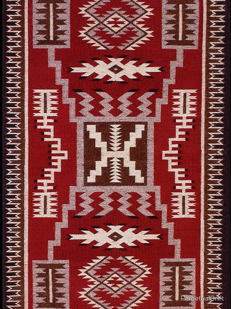Thumbnail 4 of 4, iPhone Case, Native American Storm Pattern Rug Design designed and sold by PerpetualDrift.