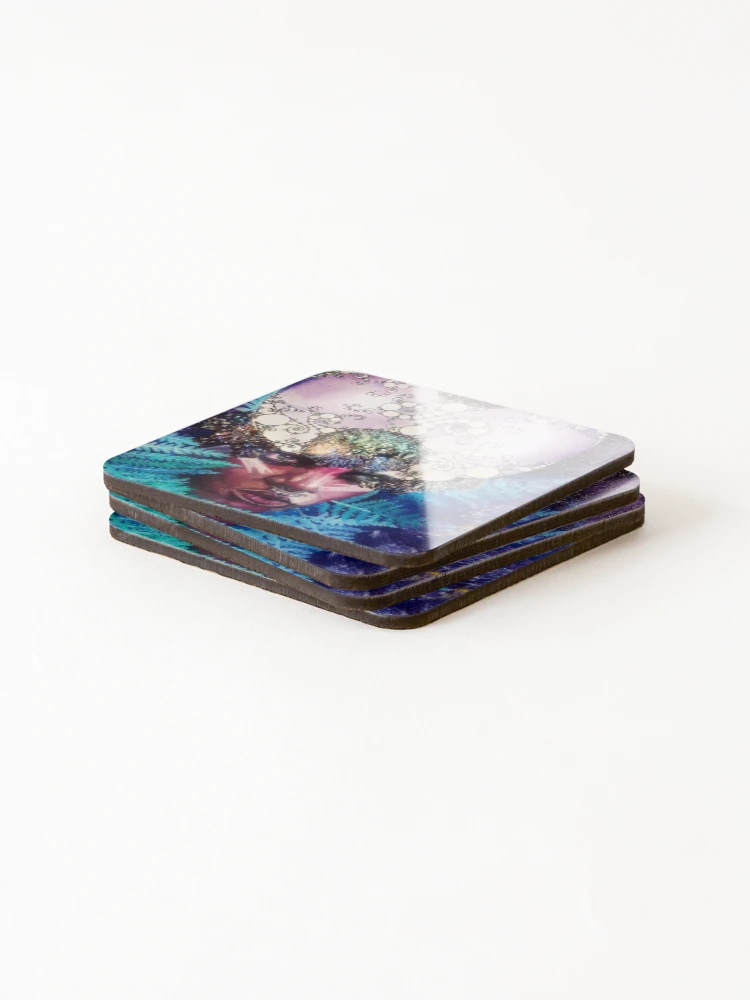 Thumbnail 4 of 5, Coasters (Set of 4), BismuthxFractals designed and sold by Mary ..