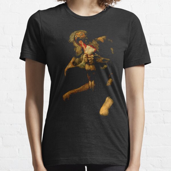 Saturn Devouring His Son Classic Painting by Francisco Goya goth art lover gift Essential T-Shirt