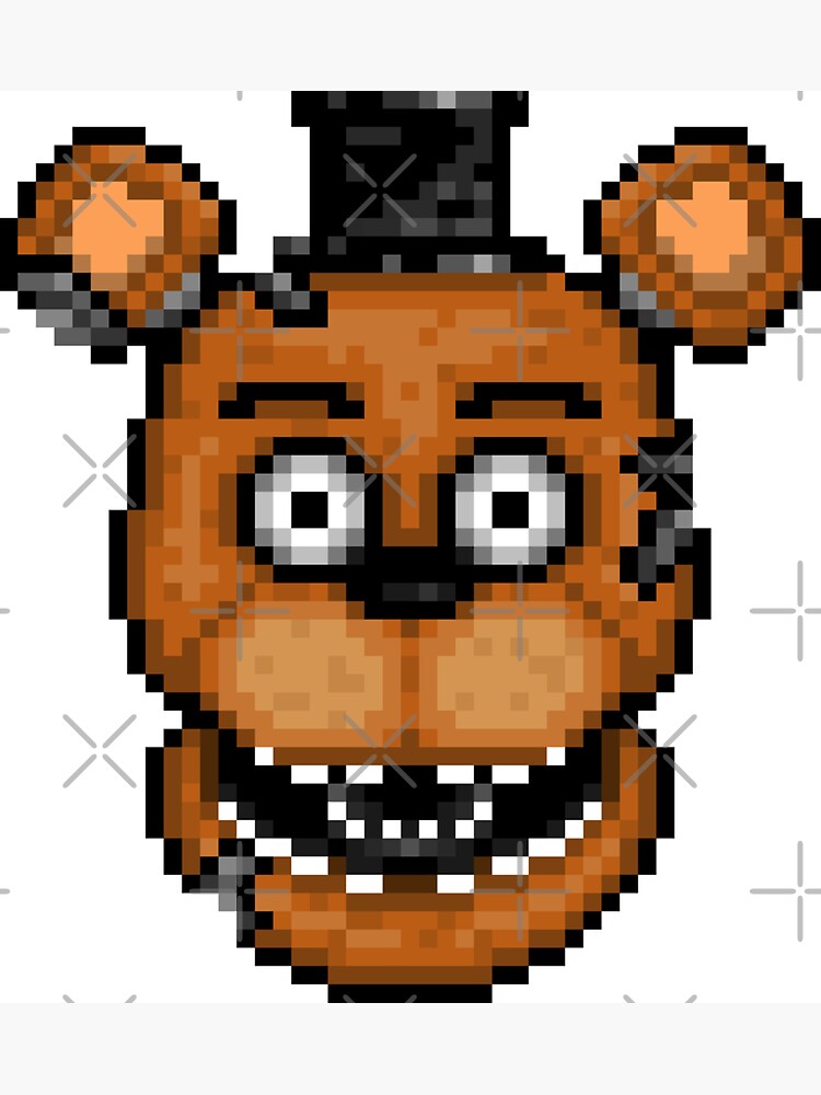 Five Nights at Freddys 4 - Nightmare Freddy - Pixel art Magnet for Sale by  GEEKsomniac