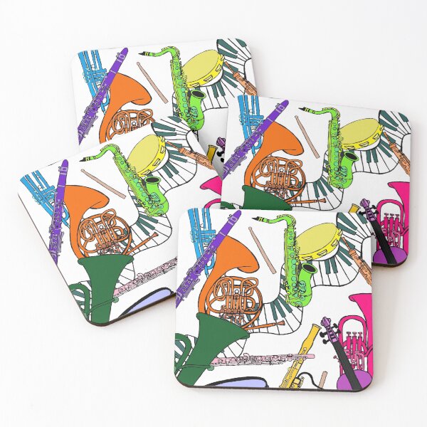 Item preview, Multi-colored Instrumental Collage designed and sold by bumblebeebri9.