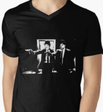 Pulp Fiction Laurel and Hardy Men's V-Neck T-Shirt