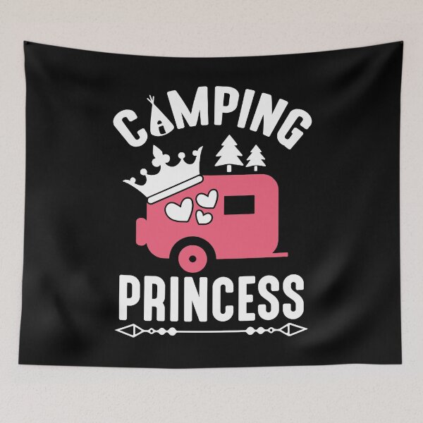 Item preview, Funny Camping Princess Camper RVing 5th Wheel designed and sold by Tee Kaboom!.