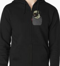 Pug You Pocket Zipped Hoodie