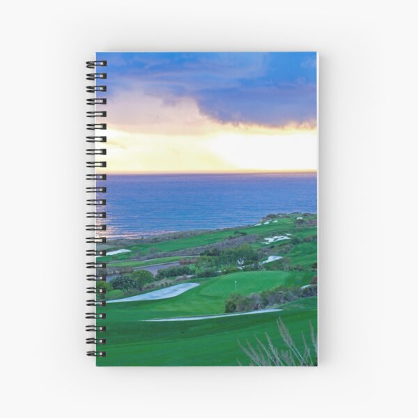 Golf Course Next to the Ocean Spiral Notebook