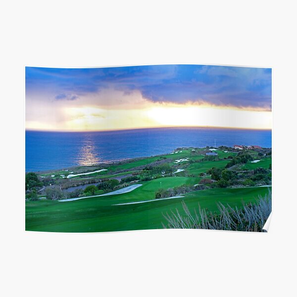 Golf Course Next to the Ocean Poster