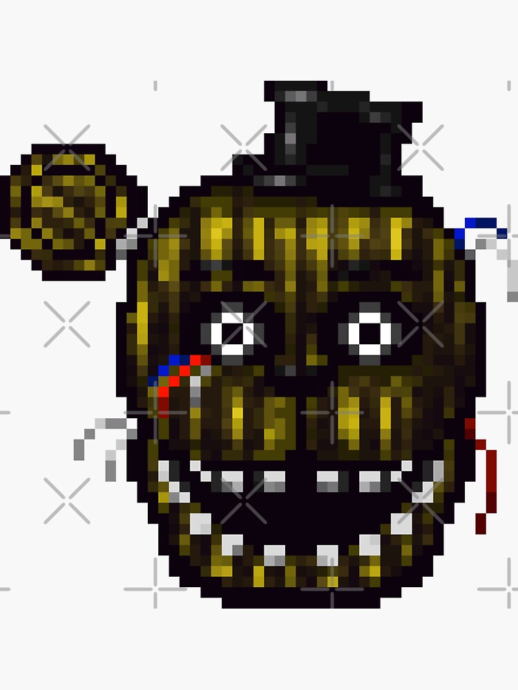 Five Nights at Freddy's 3 - Pixel art - Phantom Freddy | Sticker