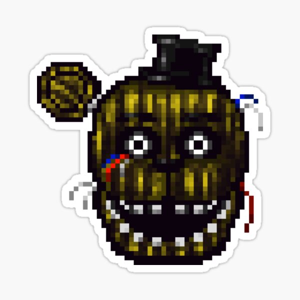 Five Nights at Freddy's 3 - Pixel art - Phantom Freddy | Sticker