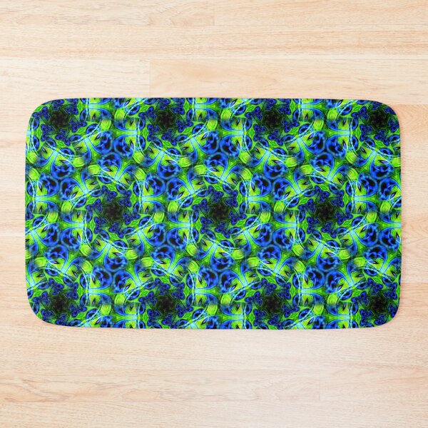 Item preview, Blacklight Swirl Blue Green Pattern designed and sold by ARTDICTIVE.