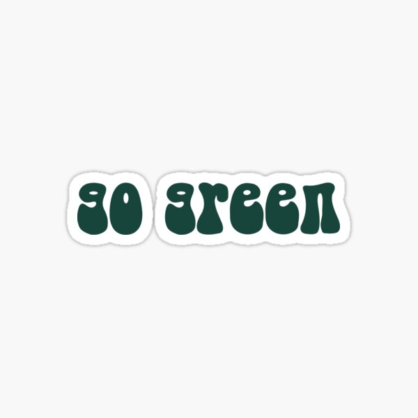 Go Green Sticker