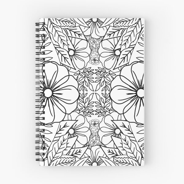 Item preview, Black and white flower pattern designed and sold by LeighsDesigns.