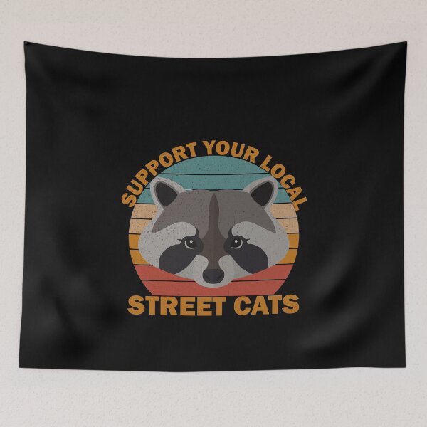 Item preview, vintage Support Your Local Street Cats designed and sold by thehafdesigner.