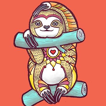 Artwork thumbnail, Mandala Sloth by Theysaurus