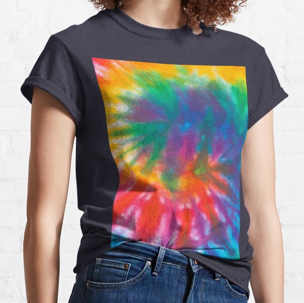 Mint Pink Spiral Tie Dye T-Shirts Kids