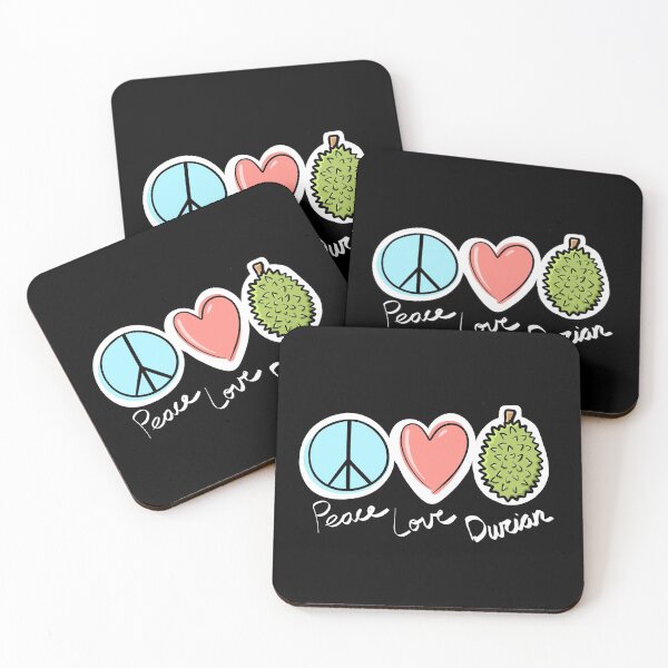 Item preview, Peace Love Durian designed and sold by SubtleSplit.