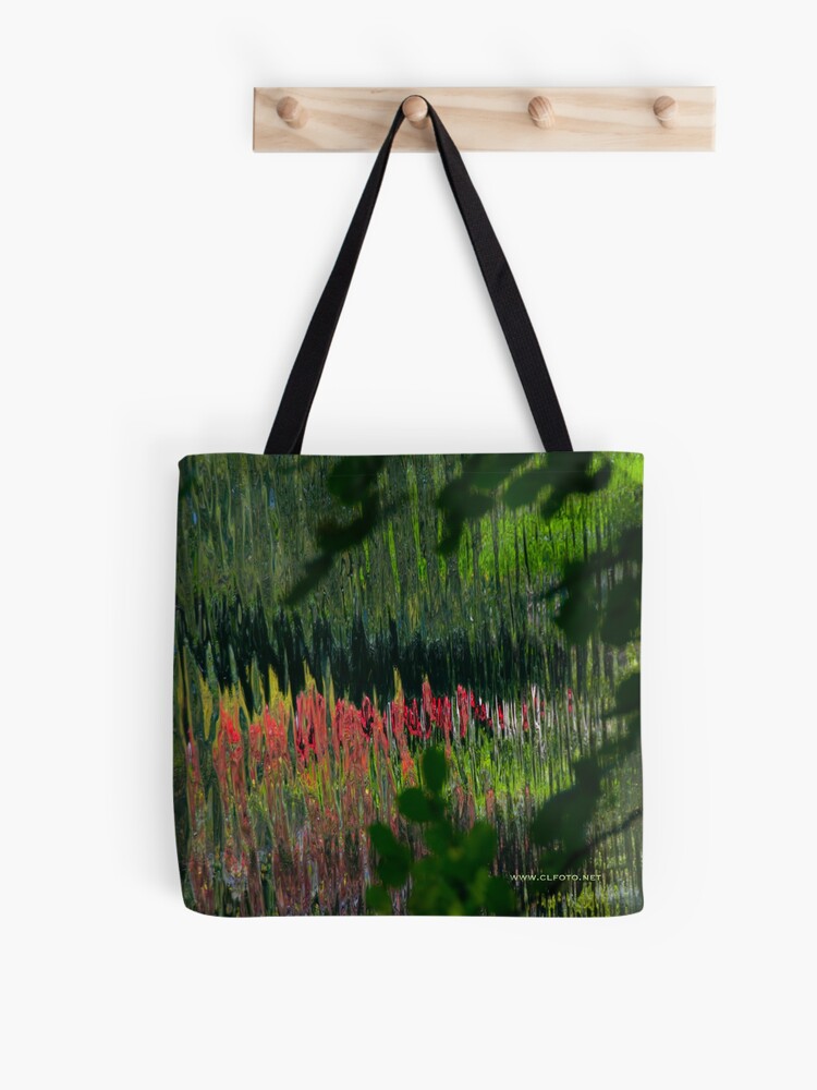 Thumbnail 1 of 2, Tote Bag, Study in Pink and Green designed and sold by L Lee McIntyre.