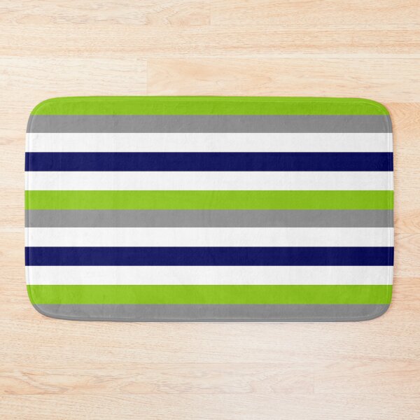Item preview, Broad Stripes in Lime Green, Bright Navy Blue, White, and Grey - Cheerful Minimalist Color Block Pattern designed and sold by kierkegaard.