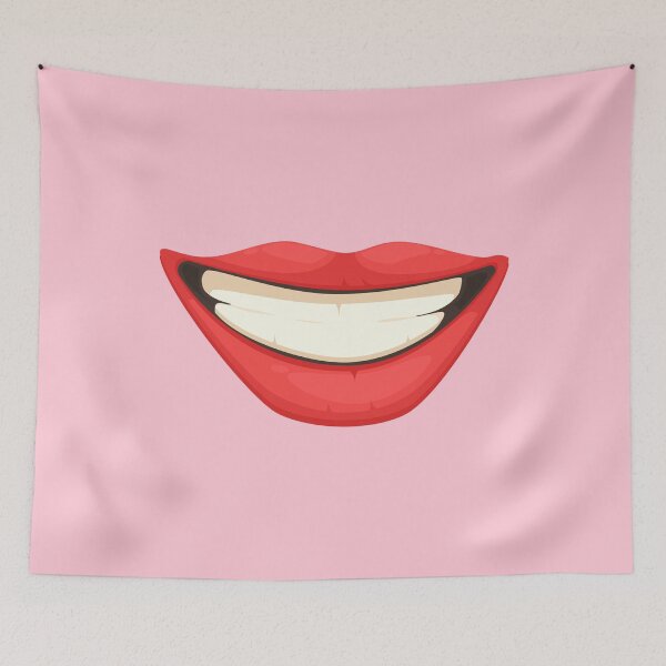 Item preview, HAPPY WOMEN MOUTH face mask cool desings. designed and sold by Edgy DESIGNS.