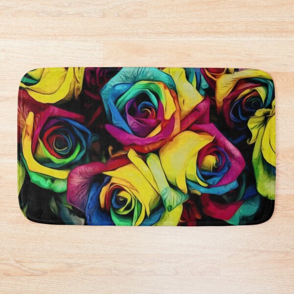 Item preview, Roses painted in rainbow designed and sold by WizkidDiZines.