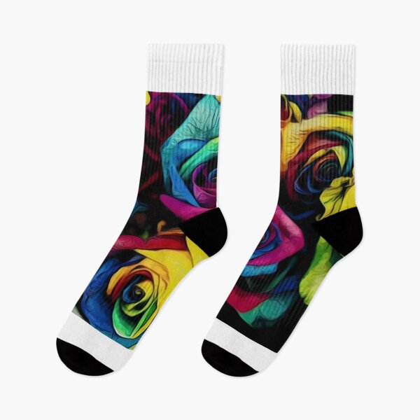 Item preview, Roses painted in rainbow designed and sold by WizkidDiZines.