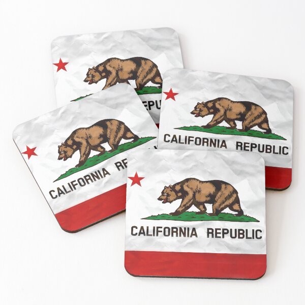 California Flag Logo Coasters (Set of 4)