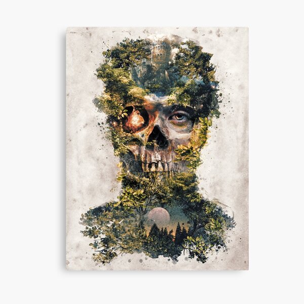 The Gatekeeper Dark Surrealism Art Canvas Print