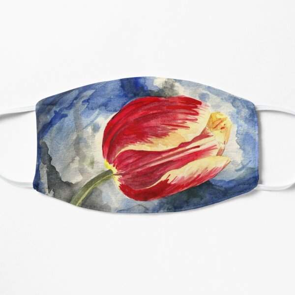 Tulip on Blue Mask